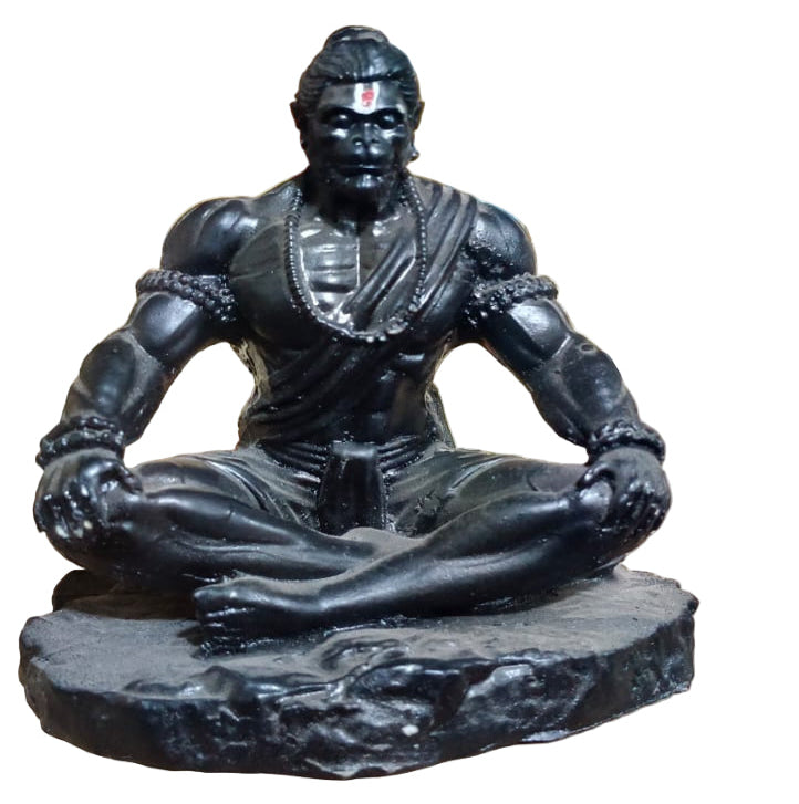 Meditating Hanuman Ji Car Dashboard Idol