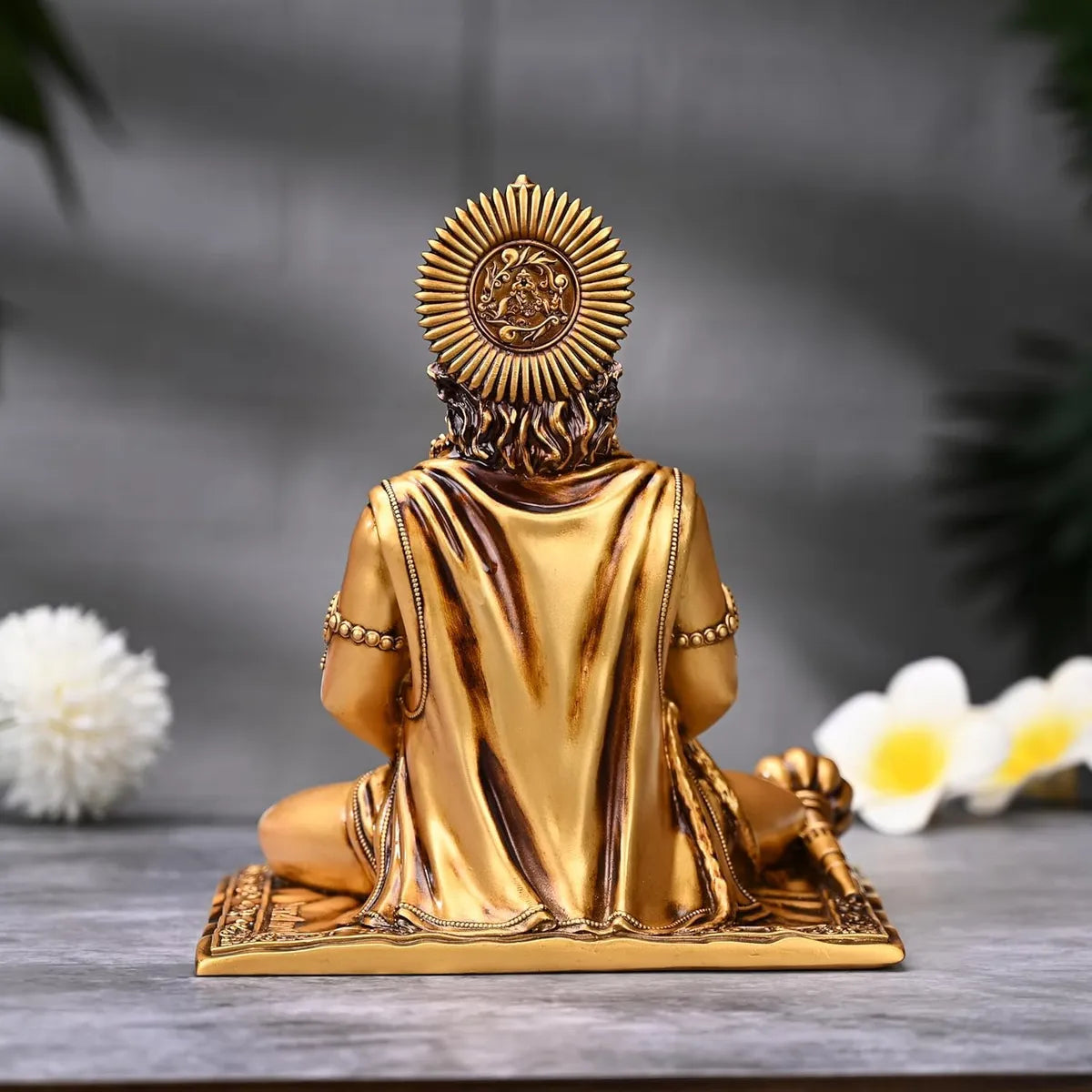 Handcrafted Lord Hanuman Meditating Idol for Car Dashboard