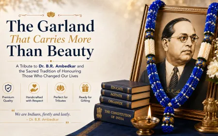 The Garland That Carries More Than Beauty — A Tribute to Dr. B.R. Ambedkar and the Sacred Tradition of Honouring Those Who Changed Our Lives