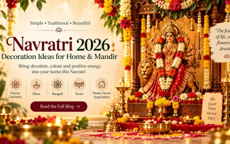 Navratri Decoration Ideas for 2026 – Home & Mandir: Traditional & Simple Decoration Ideas
