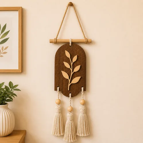 Handcrafted Wall Hanging Decor – Boho Wall Art for Living Room, Bedroom & Gifting