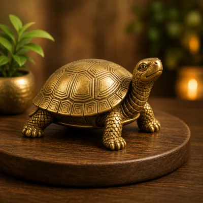 Handcrafted Vastu Tortoise Idol – Lucky Figurine for Wealth, Positive Energy & Home Decor alternate view